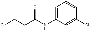 3-氯-N-(3-氯苯基)丙酰胺 结构式