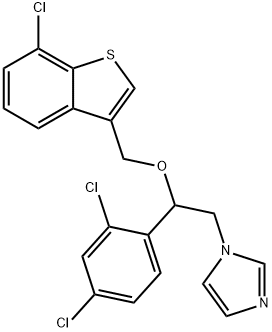 硝酸舍他康唑 结构式