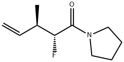 Pyrrolidine, 1-(2-fluoro-3-methyl-1-oxo-4-pentenyl)-, (R*,R*)- (9CI) 结构式