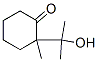Cyclohexanone,  2-(1-hydroxy-1-methylethyl)-2-methyl- 结构式