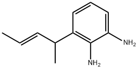 1,2-Benzenediamine,  3-(1-methyl-2-butenyl)-,  (E)-  (9CI) 结构式