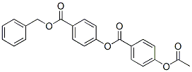 p-(p-Acetoxybenzoyloxy)benzoic acid benzyl ester 结构式