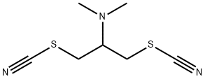 2-Dimethylamino-1,3-di(thiocyanato)propane 结构式