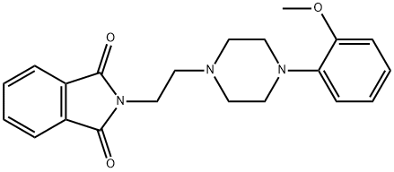 2-(2-(4-(2-甲氧基苯基)哌嗪-1-基)乙基)异二氢吲哚-1,3-二酮 结构式