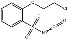 邻-(Β-氯乙氧基)-苯磺酰基异氰酸酯 结构式