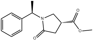(R)-5-氧代-1-((R)-1-苯乙基)吡咯烷-3-羧酸甲酯 结构式