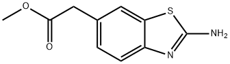 6-Benzothiazoleaceticacid,2-amino-,methylester(9CI) 结构式