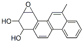 1,2-Dihydroxy-3,4-epoxy-1,2,3,4-tetrahydro-6-methylchrysene 结构式