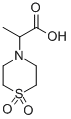 2-(1,1-DIOXIDOTHIOMORPHOLIN-4-YL)PROPANOIC ACID 结构式