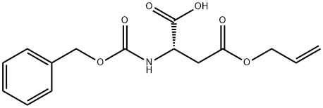 CBZ-L-天冬氨酸(B-烯丙酯) 结构式
