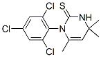 1-(2,4,6-Trichlorophenyl)-4,4,6-trimethyl-3,4-dihydro-2(1H)-pyrimidinethione 结构式