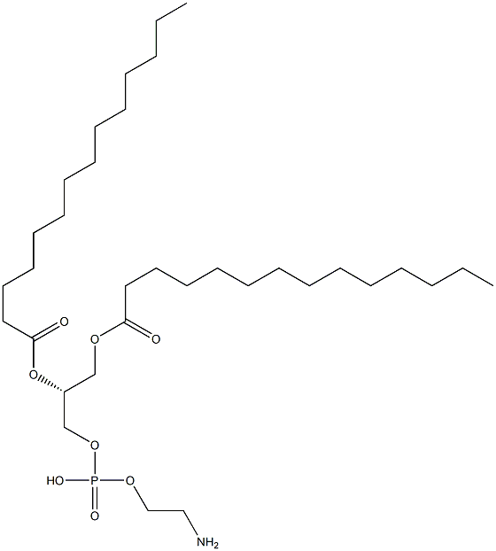 1,2-十四酰基磷脂酰乙醇胺 结构式
