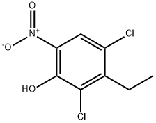 2,4-二氯-3-乙基-6-硝基苯酚 结构式