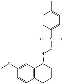 3,4-DIHYDRO-7-METHOXY-2H-1-NAPHTHALENONE-O-TOSYLOXIME 结构式