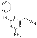 (4-AMINO-6-ANILINO-1,3,5-TRIAZIN-2-YL)ACETONITRILE 结构式