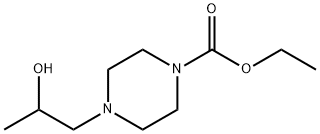 4-(2-羟丙基)哌嗪-1-羧酸乙酯 结构式