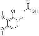 2-氯-3,4-二甲氧基肉桂酸 结构式