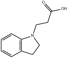 3-(2,3-DIHYDRO-1H-INDOL-1-YL)PROPANOICACID 结构式