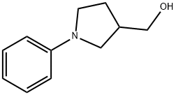 (1-苯吡咯烷-3-基)甲醇 结构式