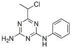 6-(1-CHLOROETHYL)-N-PHENYL-1,3,5-TRIAZINE-2,4-DIAMINE 结构式