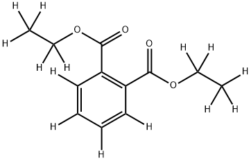 酞酸二乙酯-D14 结构式