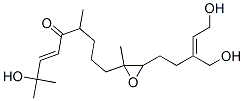2-Hydroxy-9-[3-(5-hydroxy-3-hydroxymethyl-3-pentenyl)-2-methyloxiranyl]-2,6-dimethyl-3-nonen-5-one 结构式