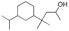 3-(isopropyl)-alpha,gamma,gamma-trimethylcyclohexanepropanol  结构式