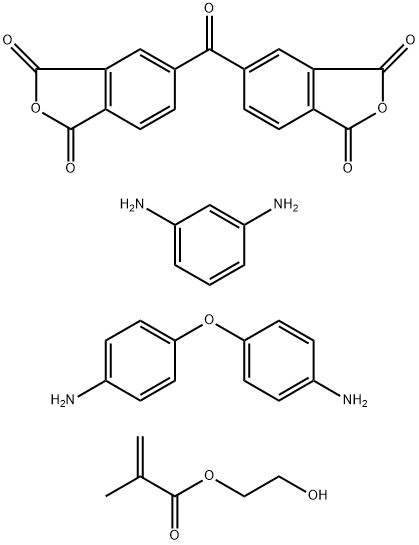 3,3',4,4'-二苯甲酮四羧酸二酐、苯二胺、氧联二苯胺的酯化聚酰胺酸 结构式