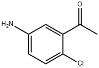 2'-氯-5'-氨基苯乙酮 结构式