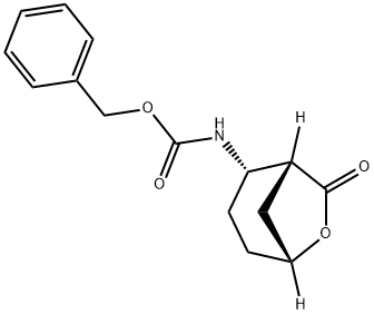 (1R*,2S*,5R*)-(7-OXO-6-OXA-BICYCLO[3.2.1]OCT-2-YL)-CARBAMIC ACID BENZYL ESTER 结构式