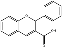 2-苯基-2H-1-苯并吡喃-3-甲酸 结构式