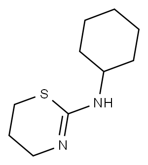 CYCLOHEXYL-(5,6-DIHYDRO-4H-[1,3]THIAZIN-2-YL)-AMINE 结构式
