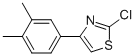 2-CHLORO-4-(3,4-DIMETHYLPHENYL)THIAZOLE 结构式
