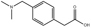 4-[(DIMETHYLAMINO)METHYL]-BENZENEACETIC ACID 结构式