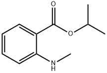 2-(甲氨基)苯甲酸丙-2-基酯 结构式