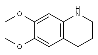 6,7-二甲氧基-1,2,3,4-四氢喹啉 结构式
