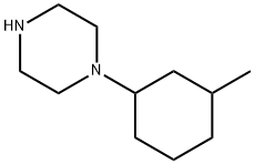 1-(3-甲基环己基)哌嗪 结构式