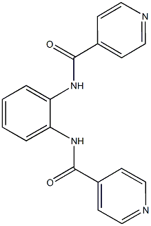 N-[2-(isonicotinoylamino)phenyl]isonicotinamide 结构式