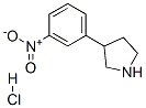 3-(3-硝基苯基)吡咯烷盐酸盐 结构式