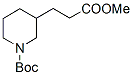 1-BOC-3-哌啶丙酸甲酯 结构式