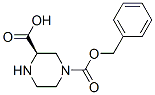(R)-4-CBZ-2-哌嗪甲酸 结构式