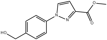 Methyl 1-[4-(hydroxymethyl)phenyl]-1H-pyrazole-3-carboxylate 结构式