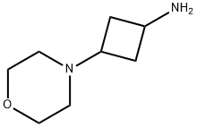 3-吗啉环丁烷-1-胺 结构式