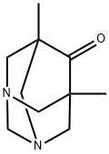 5,7-Dimethyl-1,3-diazatricyclo[3.3.1.1~3,7~]decan-6-one 结构式