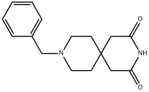 9-苄基-3,9-二杂氮[5.5]十一烷-2,4-二酮 结构式