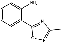 2-(3-甲基-1,2,4-氧杂二唑-5-基)苯胺 结构式