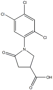 5-oxo-1-(2,4,5-trichlorophenyl)pyrrolidine-3-carboxylic acid 结构式