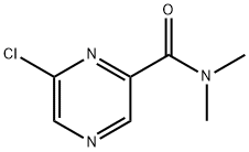 6-氯-N,N-二甲基-2-吡嗪甲酰胺 结构式