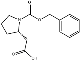(S)-1-CBZ-2-吡咯烷乙酸 结构式