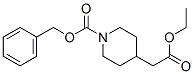 1-CBZ-4-哌啶乙酸乙酯 结构式